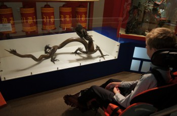 Олег Байков и японский дракон в Государственном музее истории религии
